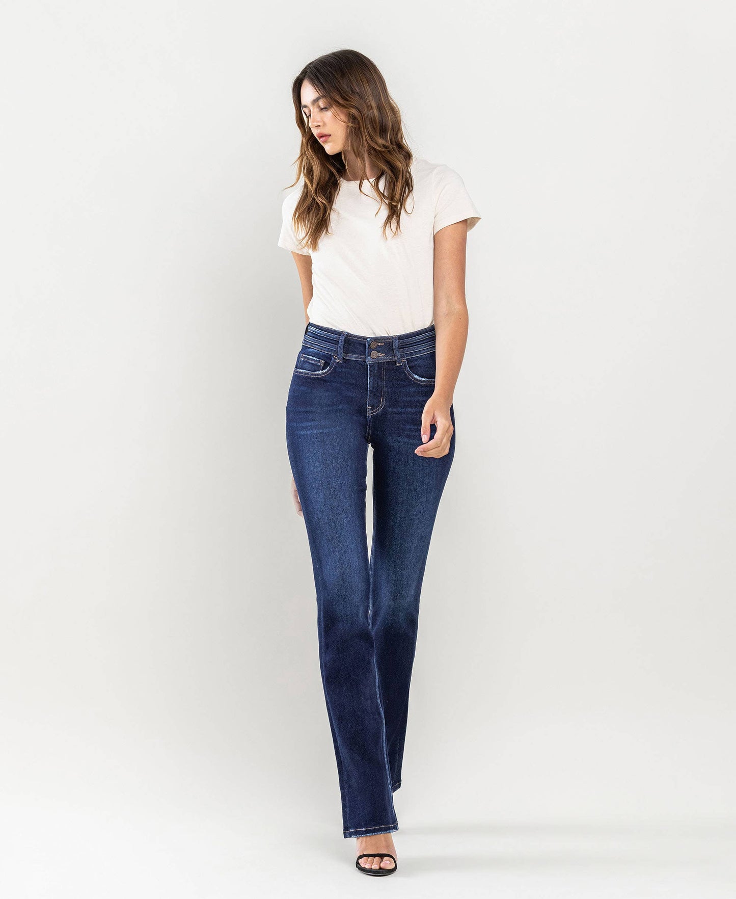 High Rise Bootcut Jeans