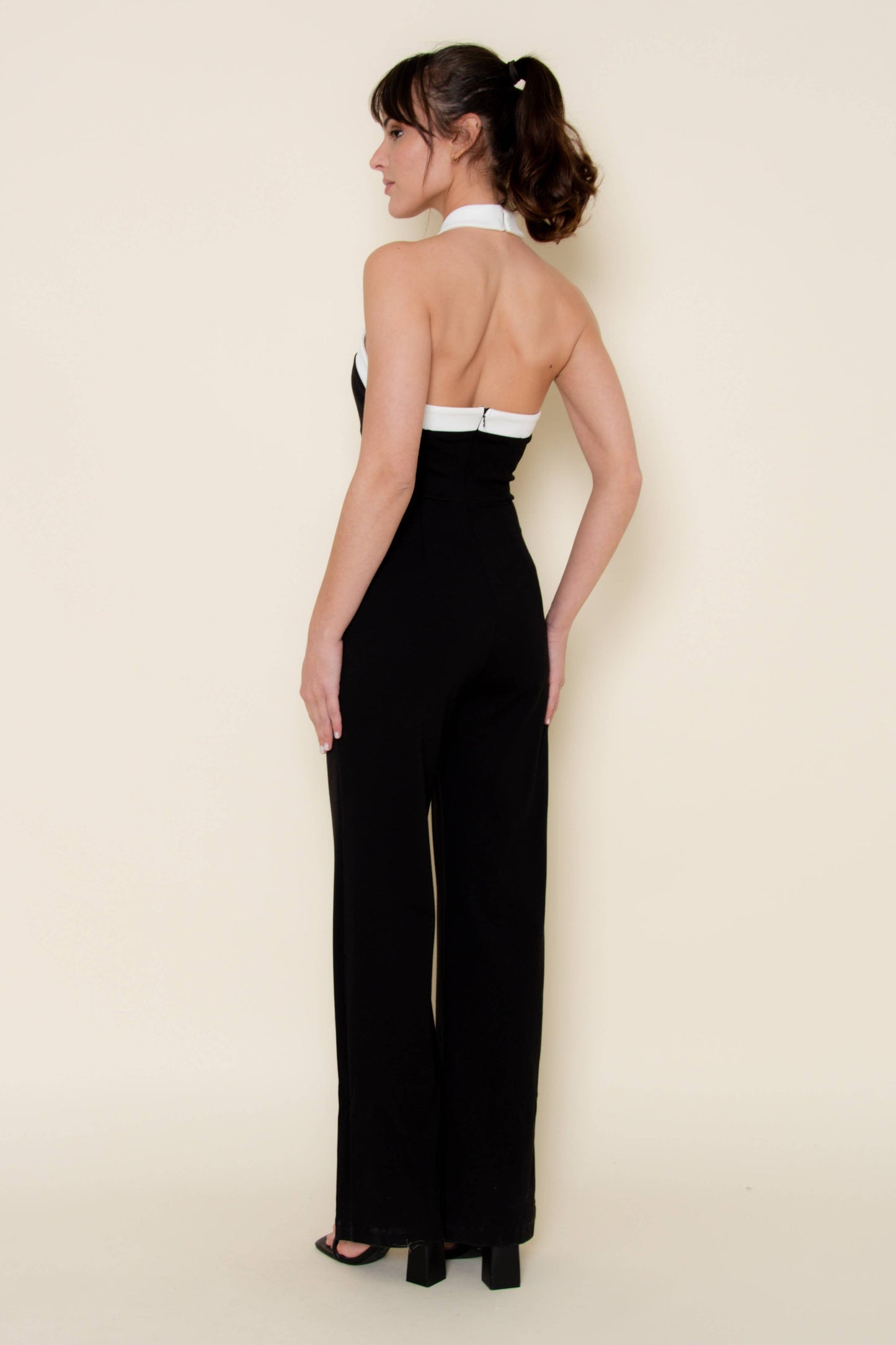 Criss Cross Halter Jumpsuit