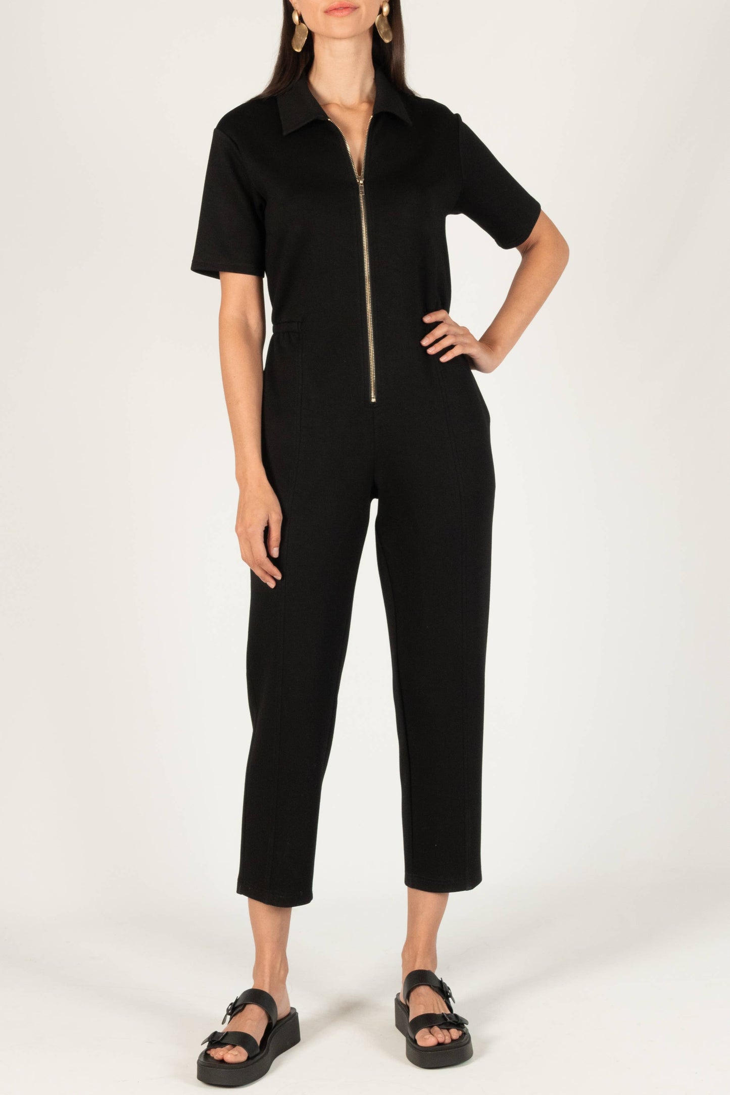 Butter Modal Zip Up Jumpsuit