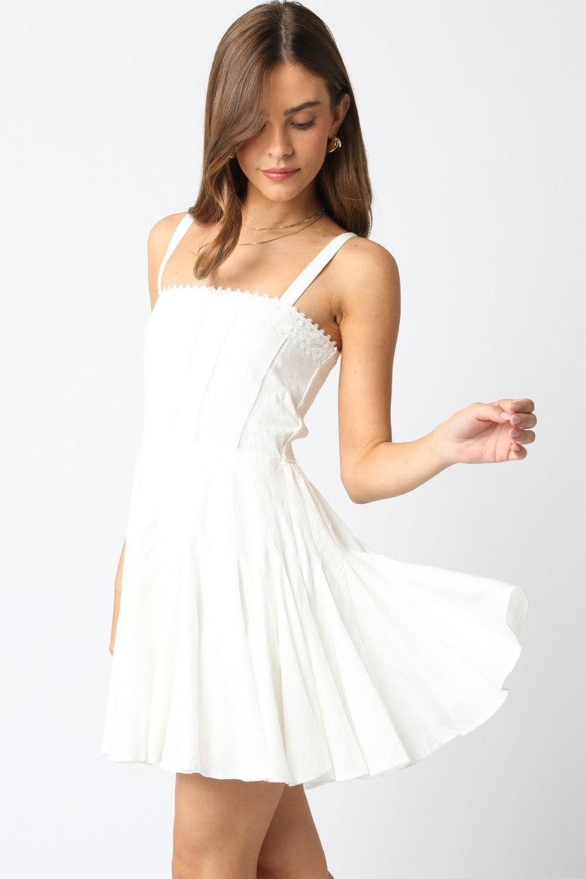Ruffle Detail Mini Dress