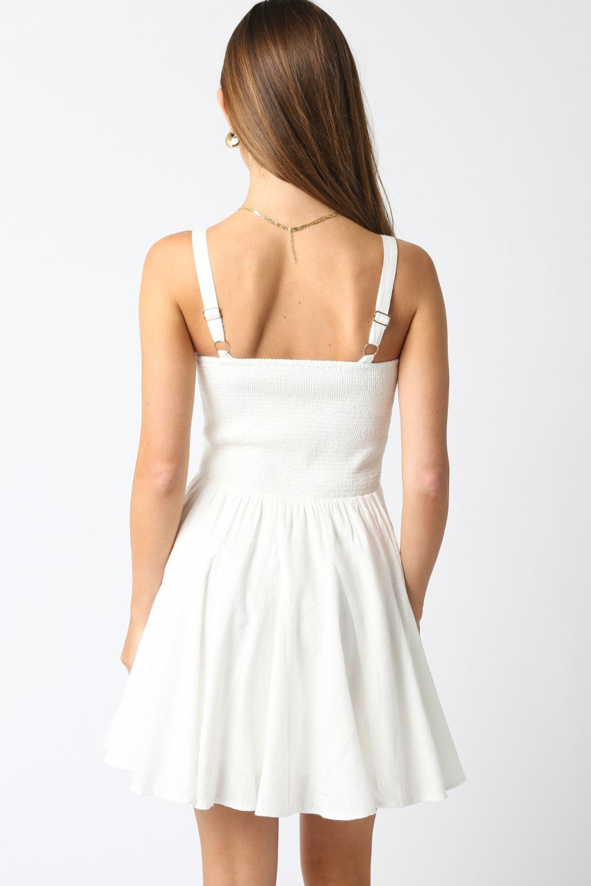 Ruffle Detail Mini Dress