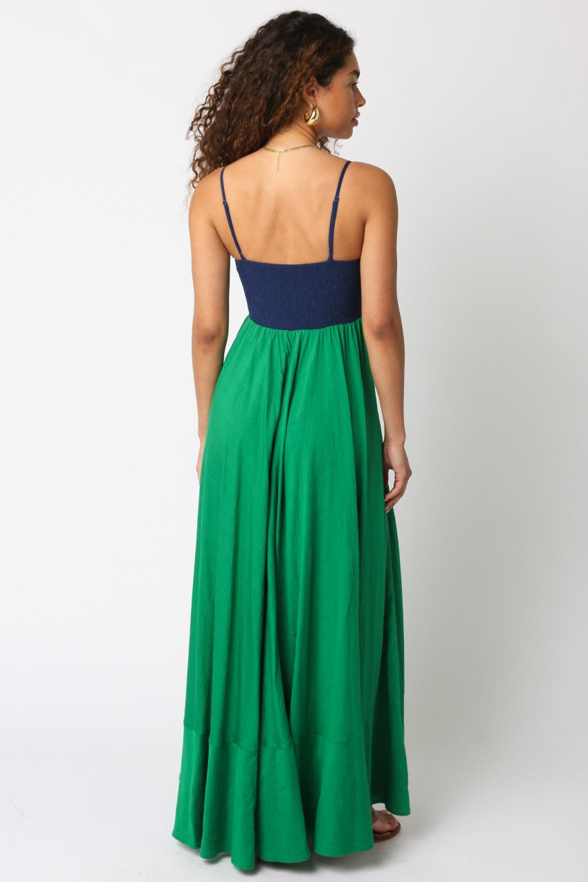 Colorblock Maxi Dress