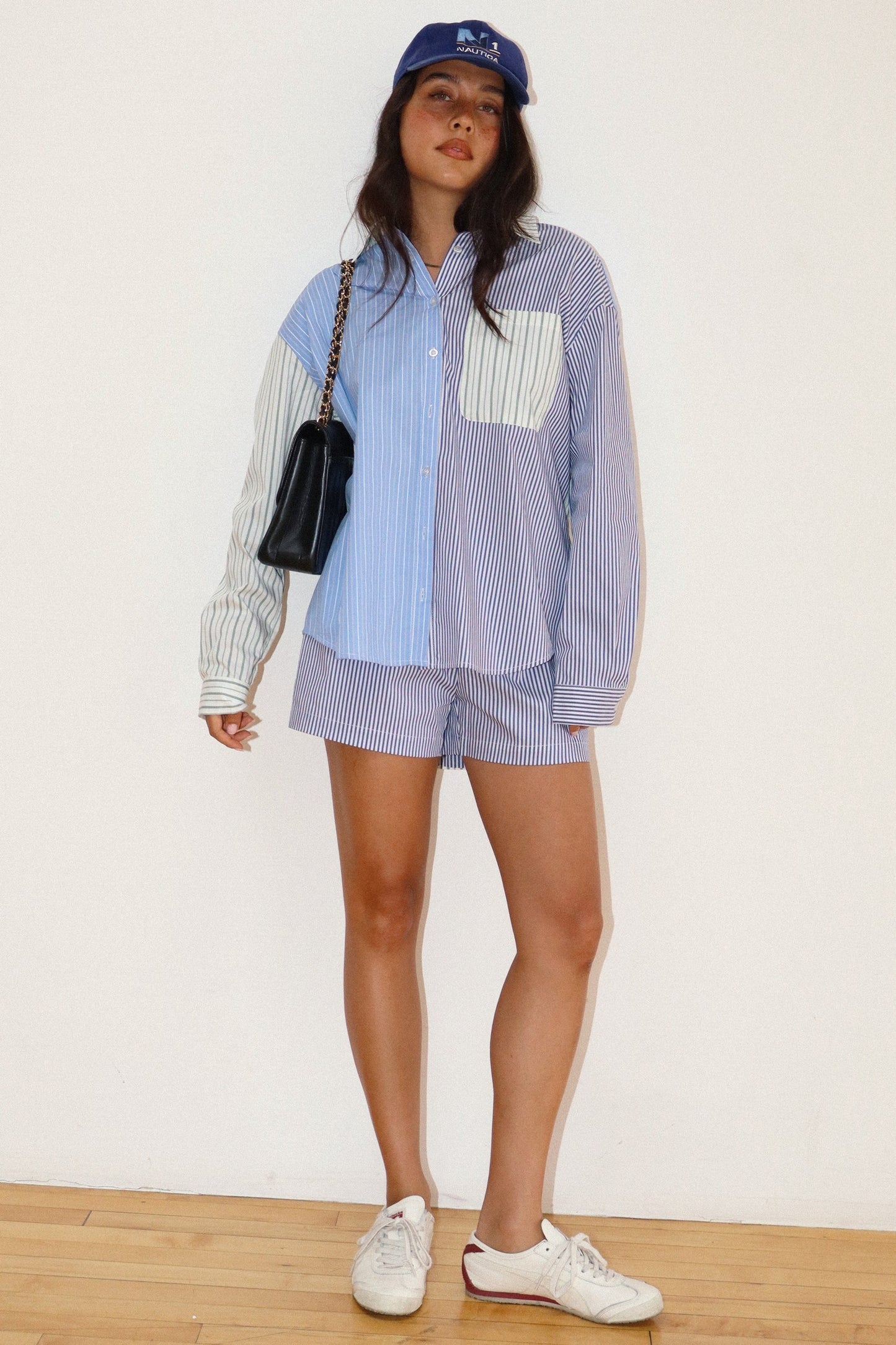 Mixed Stripe Patch Pocket Shirt