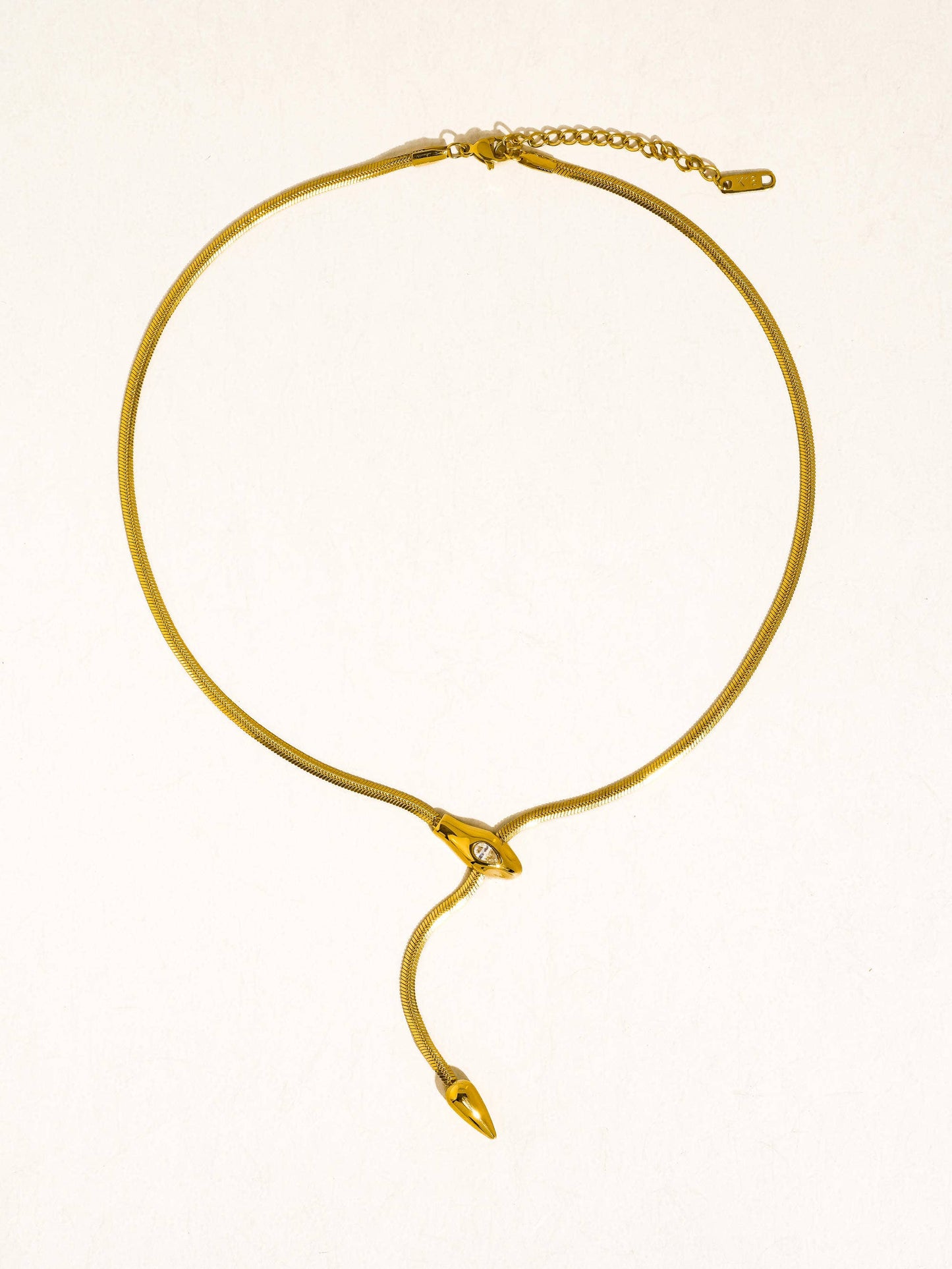 Serpent Y Lariat Necklace