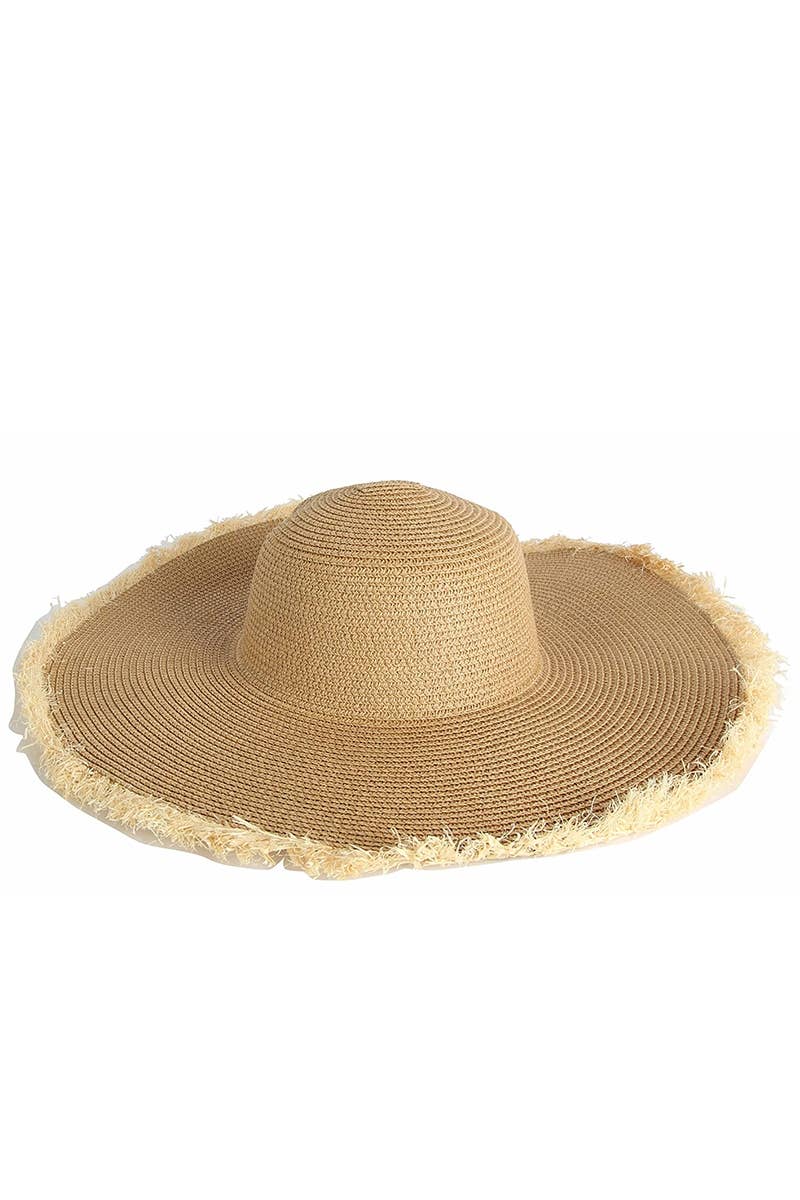 Straw Fringe Beach Hat