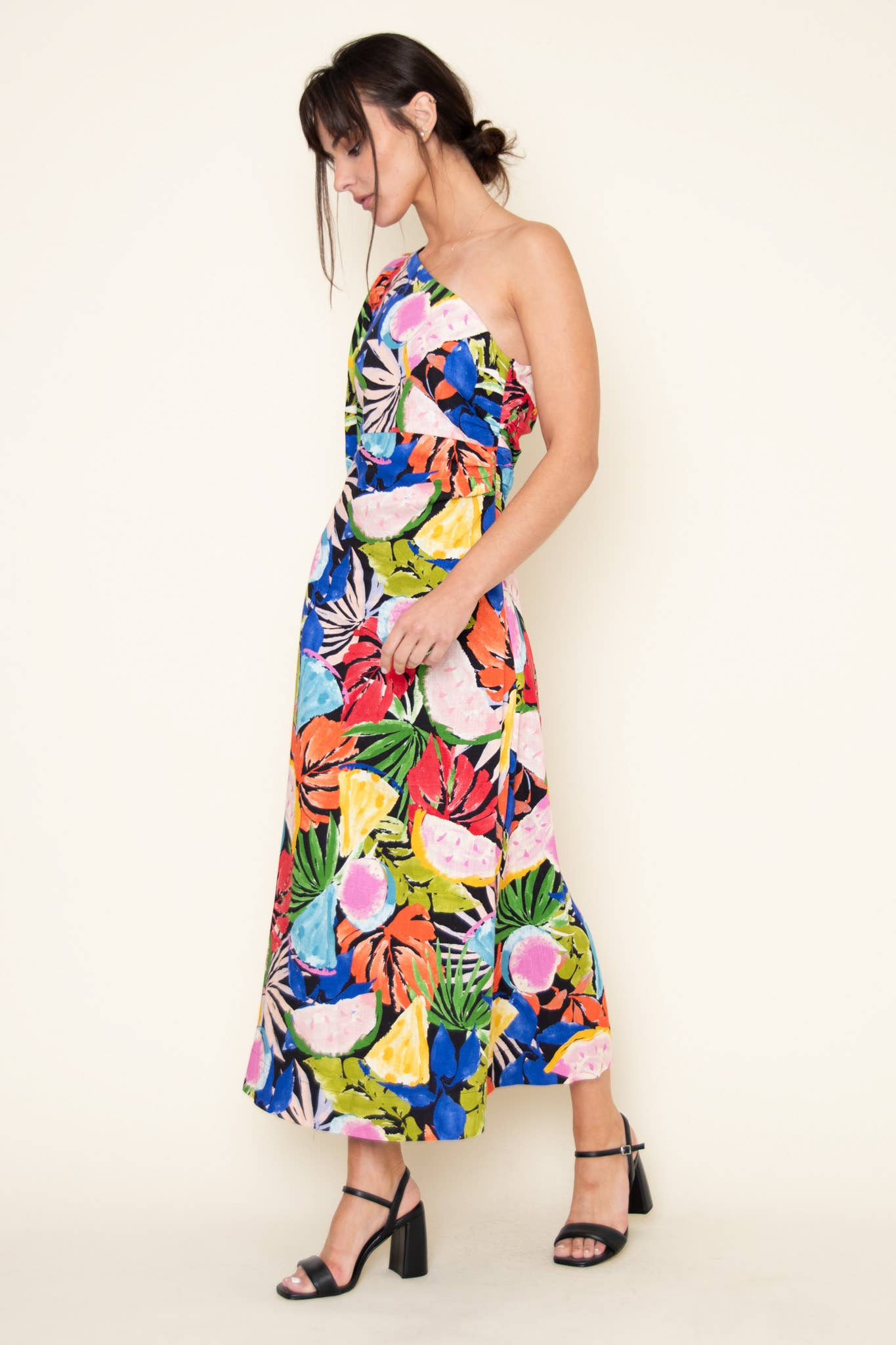 One Shoulder Maxi Dress