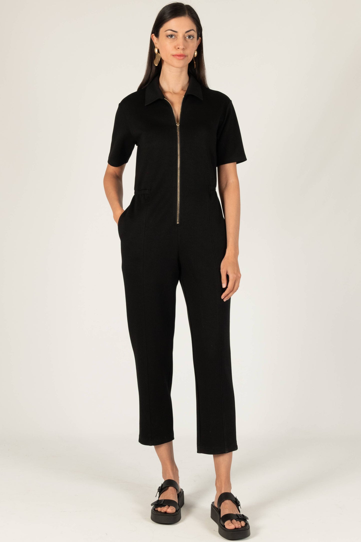 Butter Modal Zip Up Jumpsuit