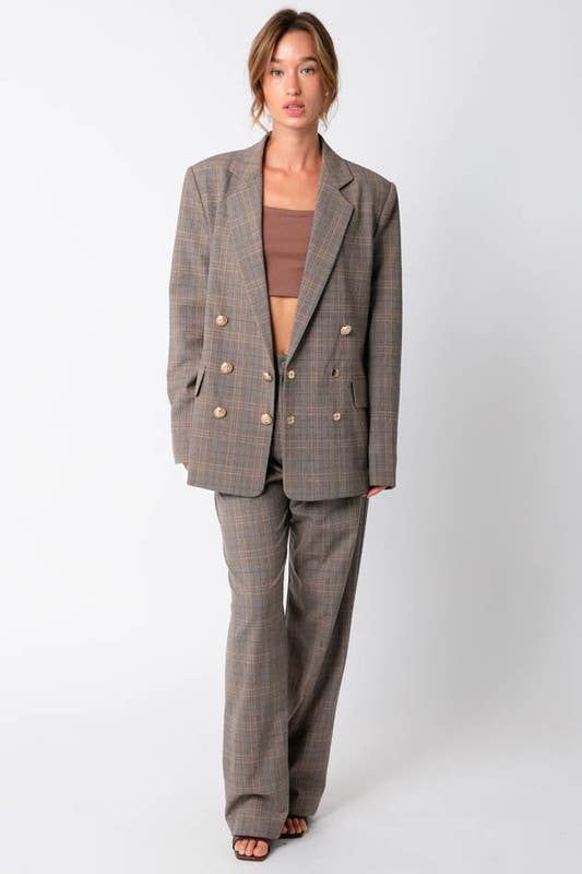 Plaid Blazer