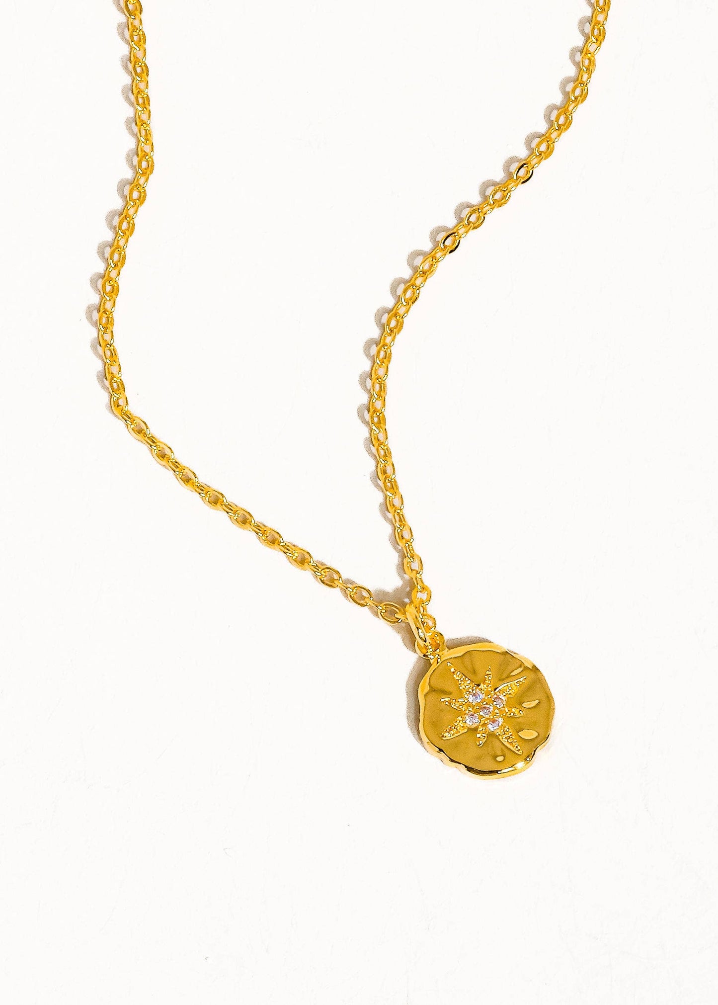 Gold CZ Star Necklace