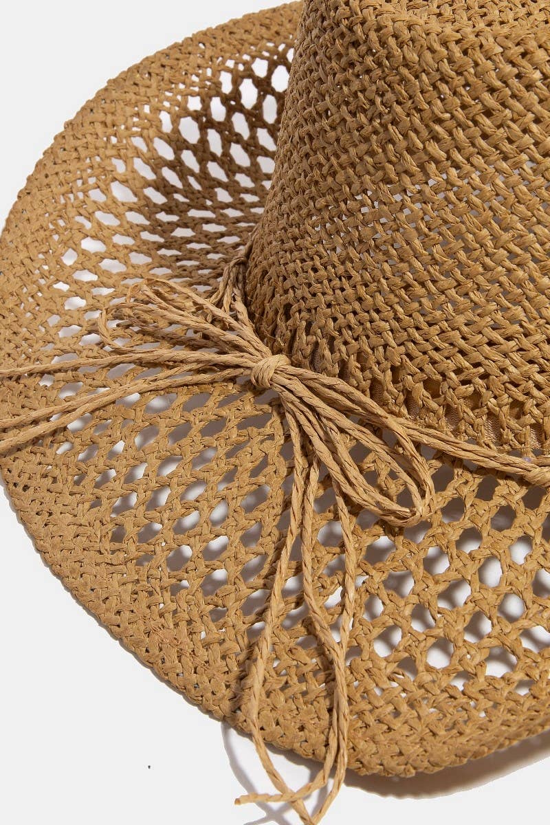 Puka Shell And Beads Straw Cowboy Hat