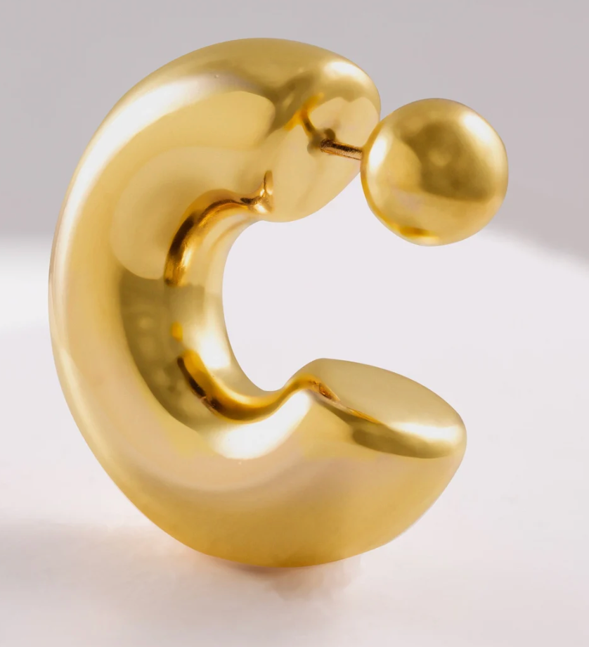 Puffy Hoop Earring