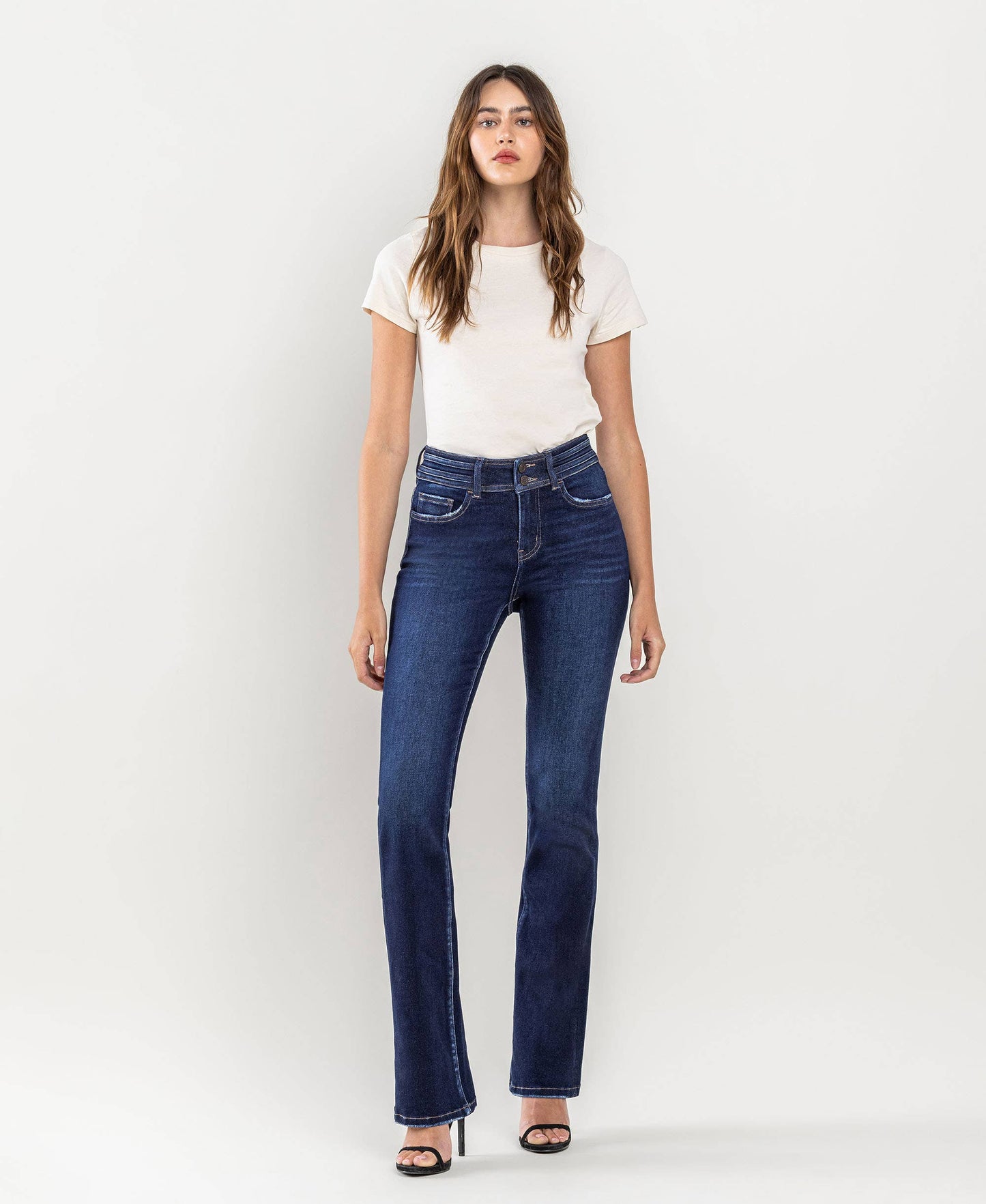 High Rise Bootcut Jeans