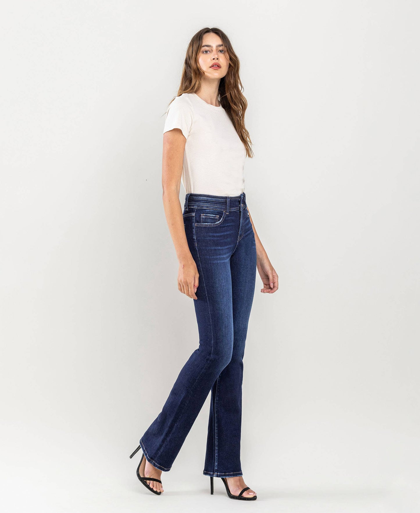 High Rise Bootcut Jeans