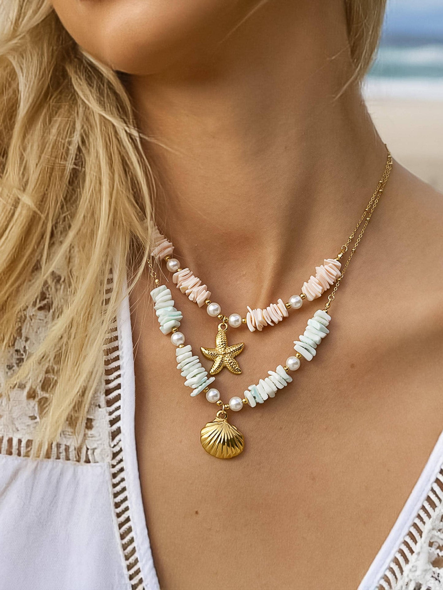 Shell Star Necklace