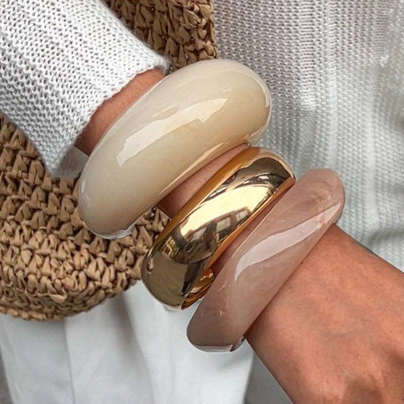 Wide Acrylic Bracelets