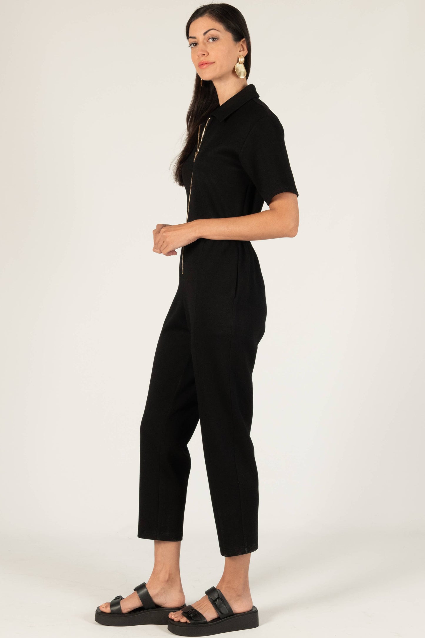 Butter Modal Zip Up Jumpsuit