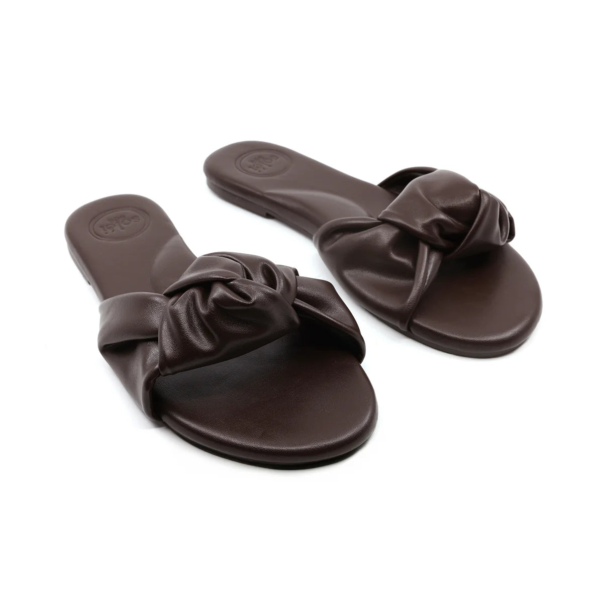 Nottie Vegan Leather Chocolate Sandal