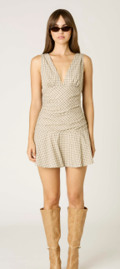 Plaid Drop Waist Mini Dress