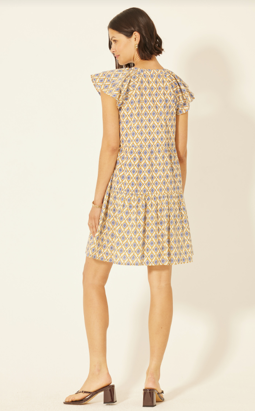 Flutter Sleeve Mini Dress