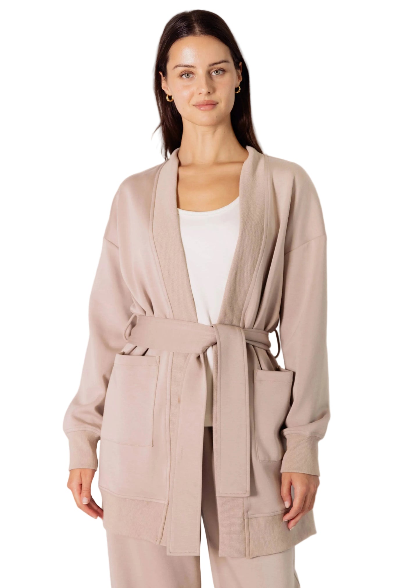 Butter Modal Ribbed Contrast Robe