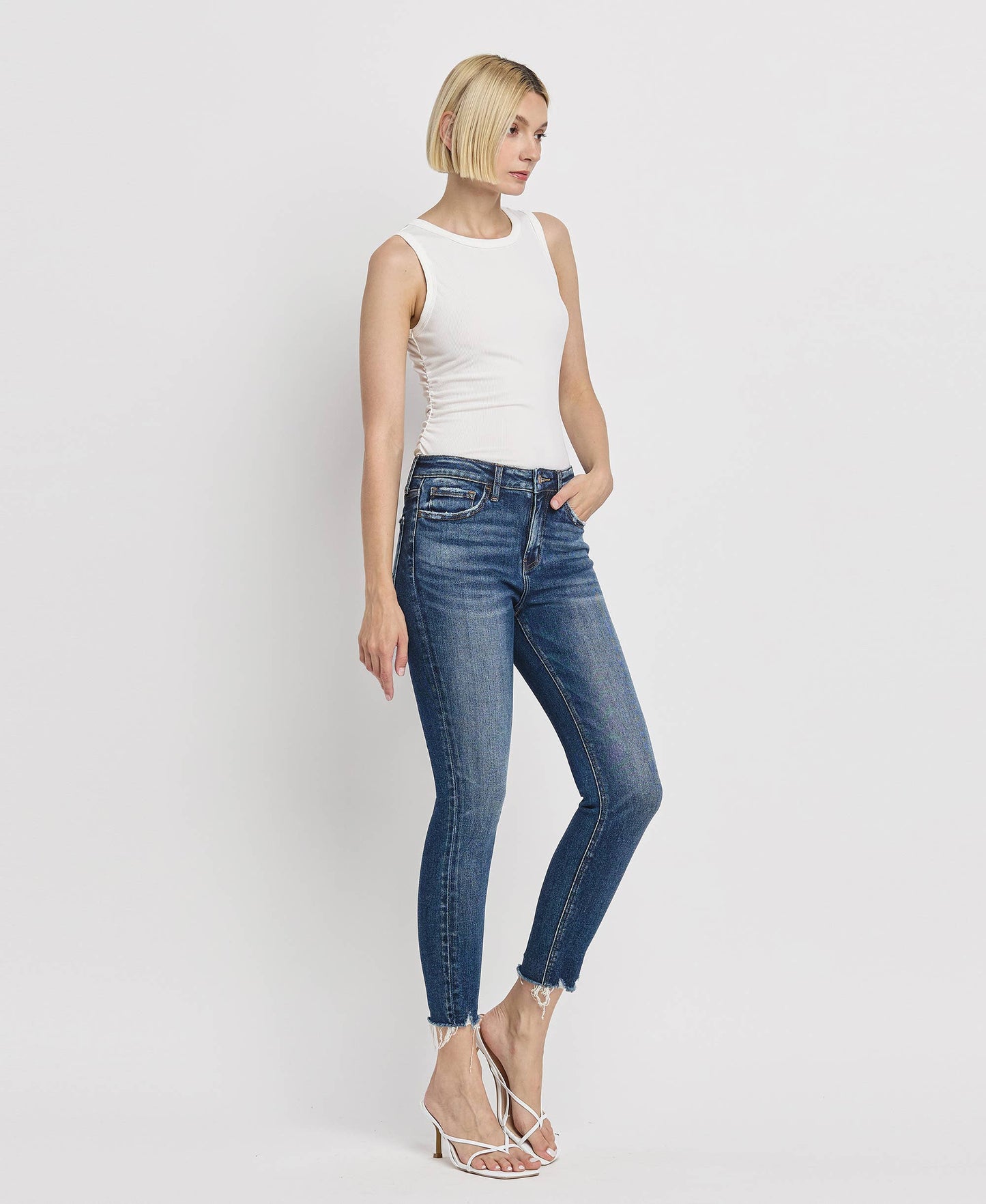 High Rise Skinny Crop