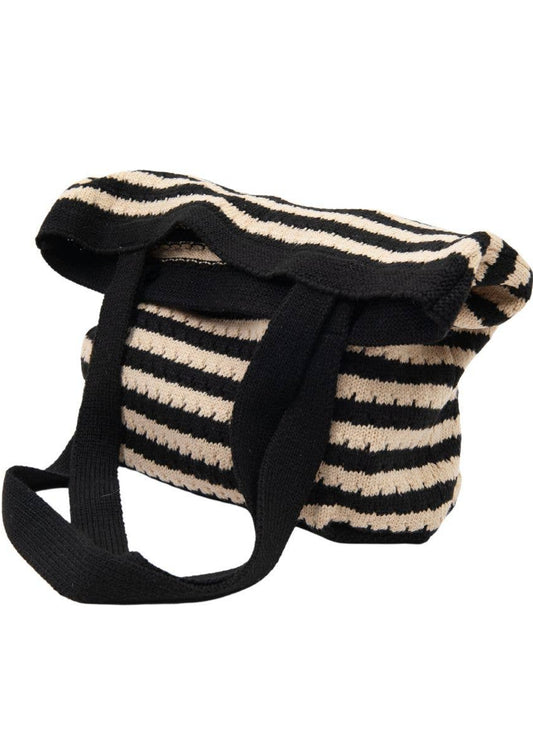 Striped Sweater Tote Bag