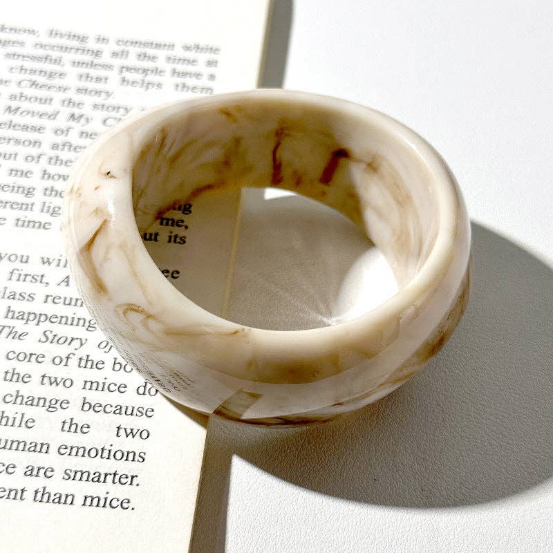 Irregular Wide Acrylic Simple Bracelets DP25B586