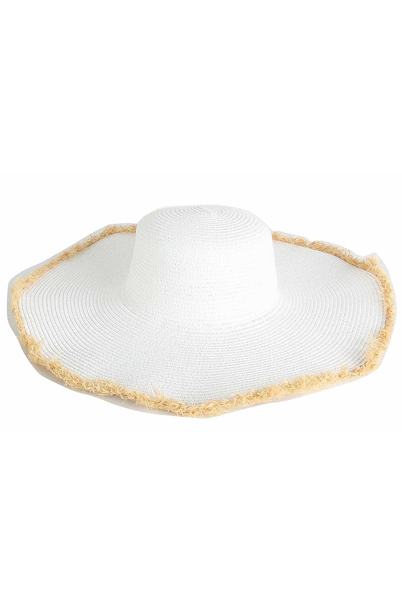 Straw Fringe Beach Hat