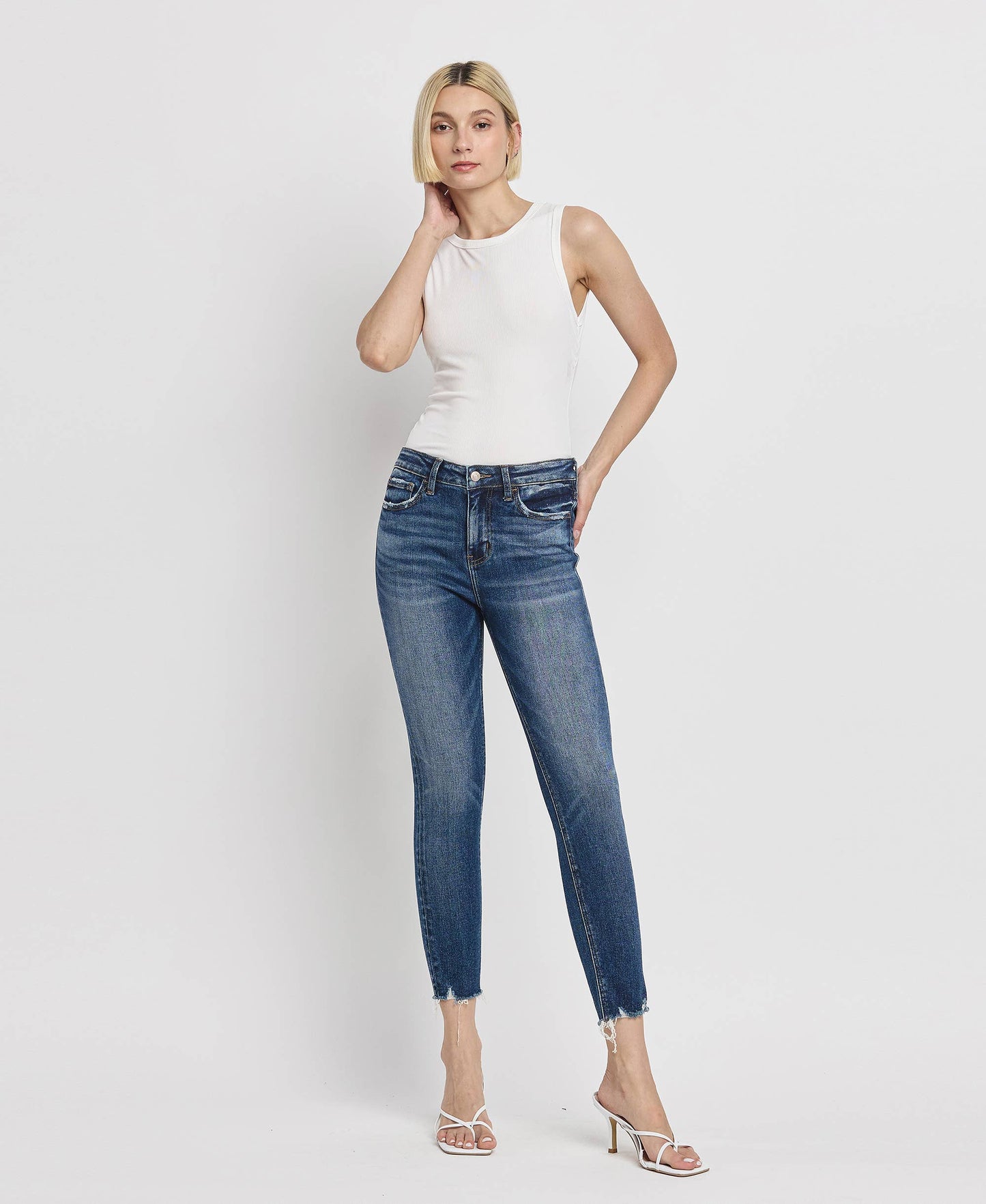 High Rise Skinny Crop