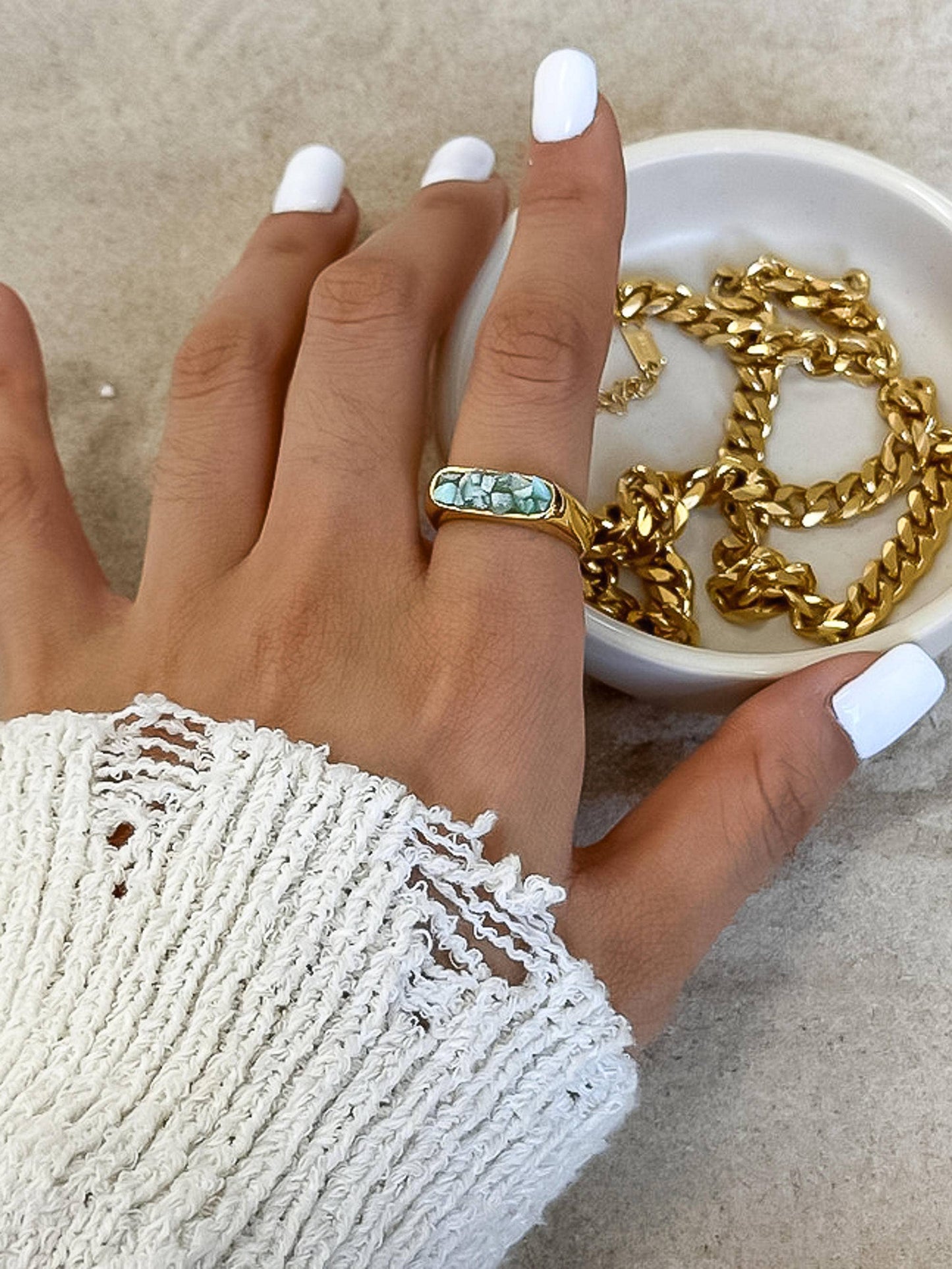 Crushed Crystal Ring