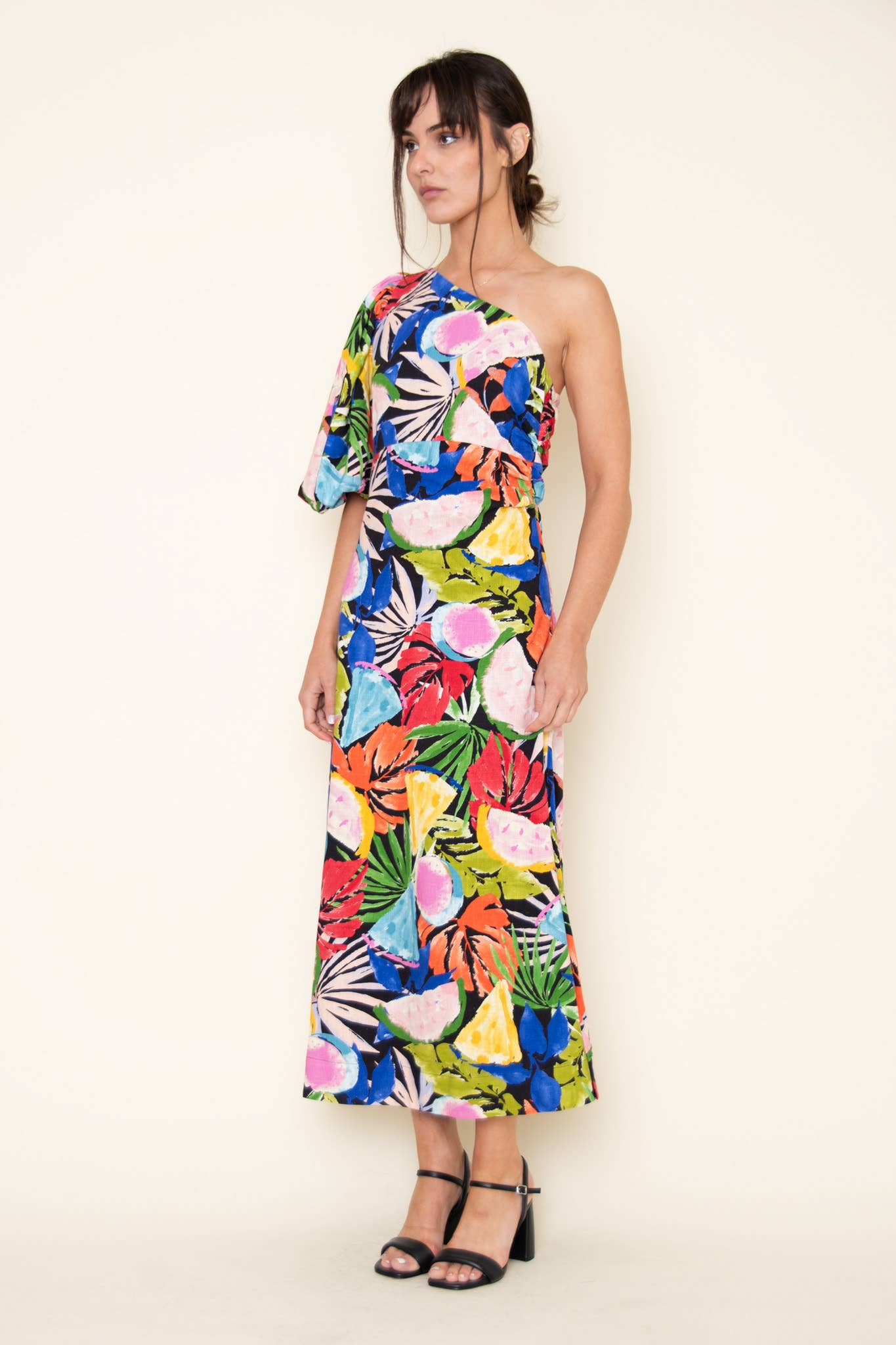 One Shoulder Maxi Dress