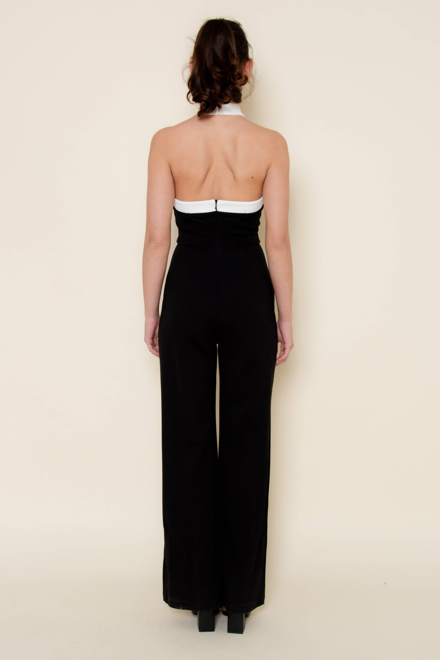 Criss Cross Halter Jumpsuit