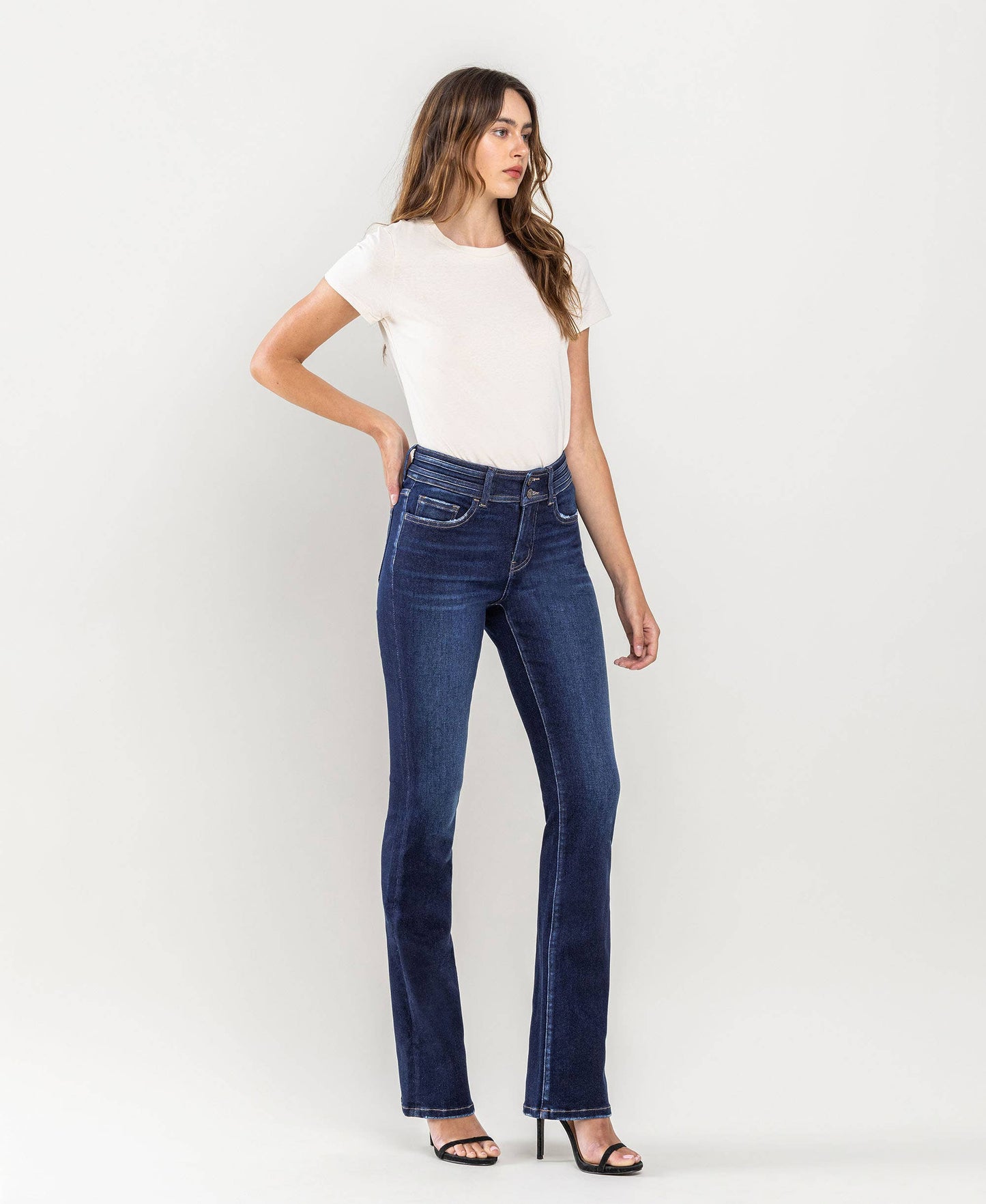 High Rise Bootcut Jeans