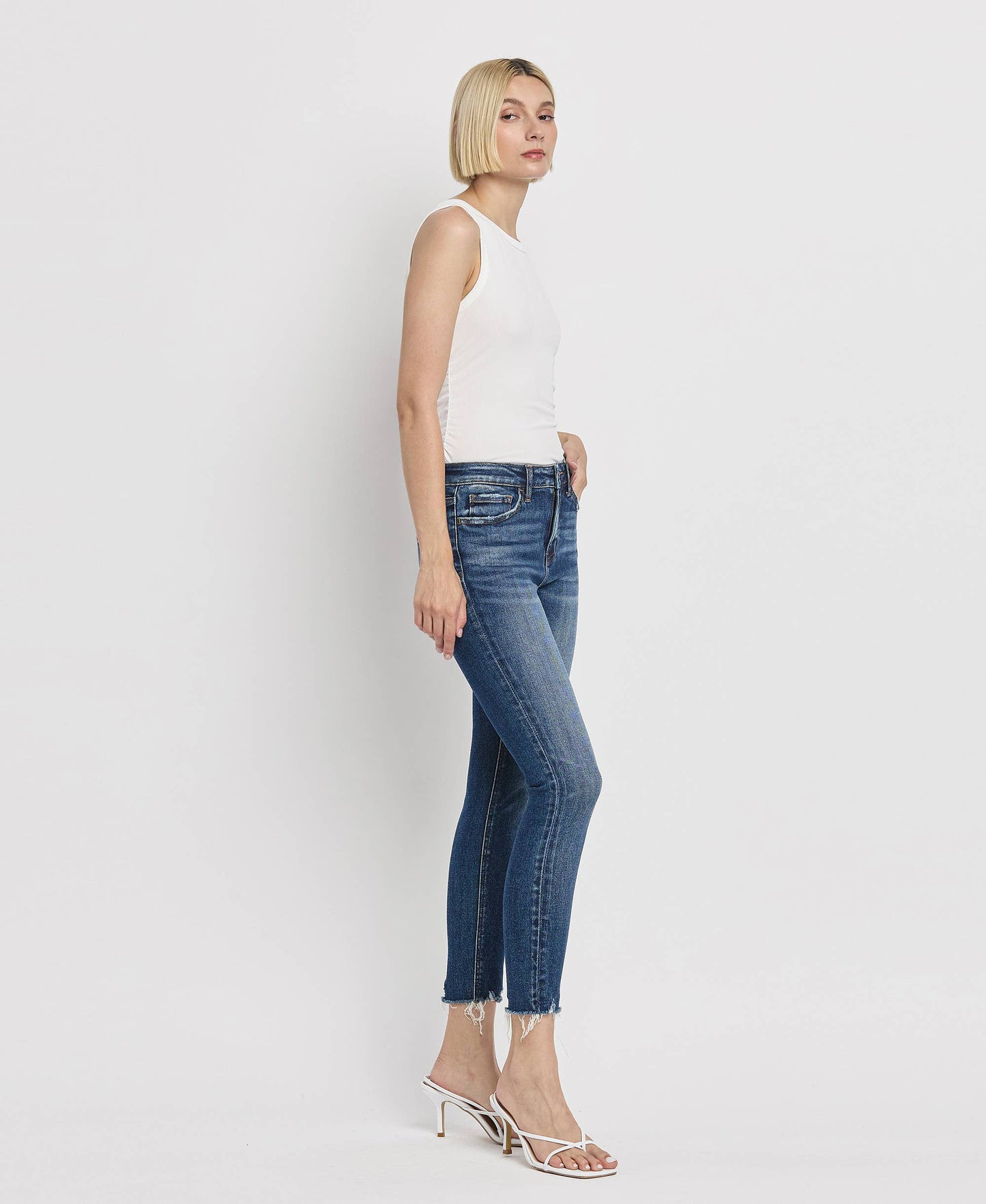 High Rise Skinny Crop