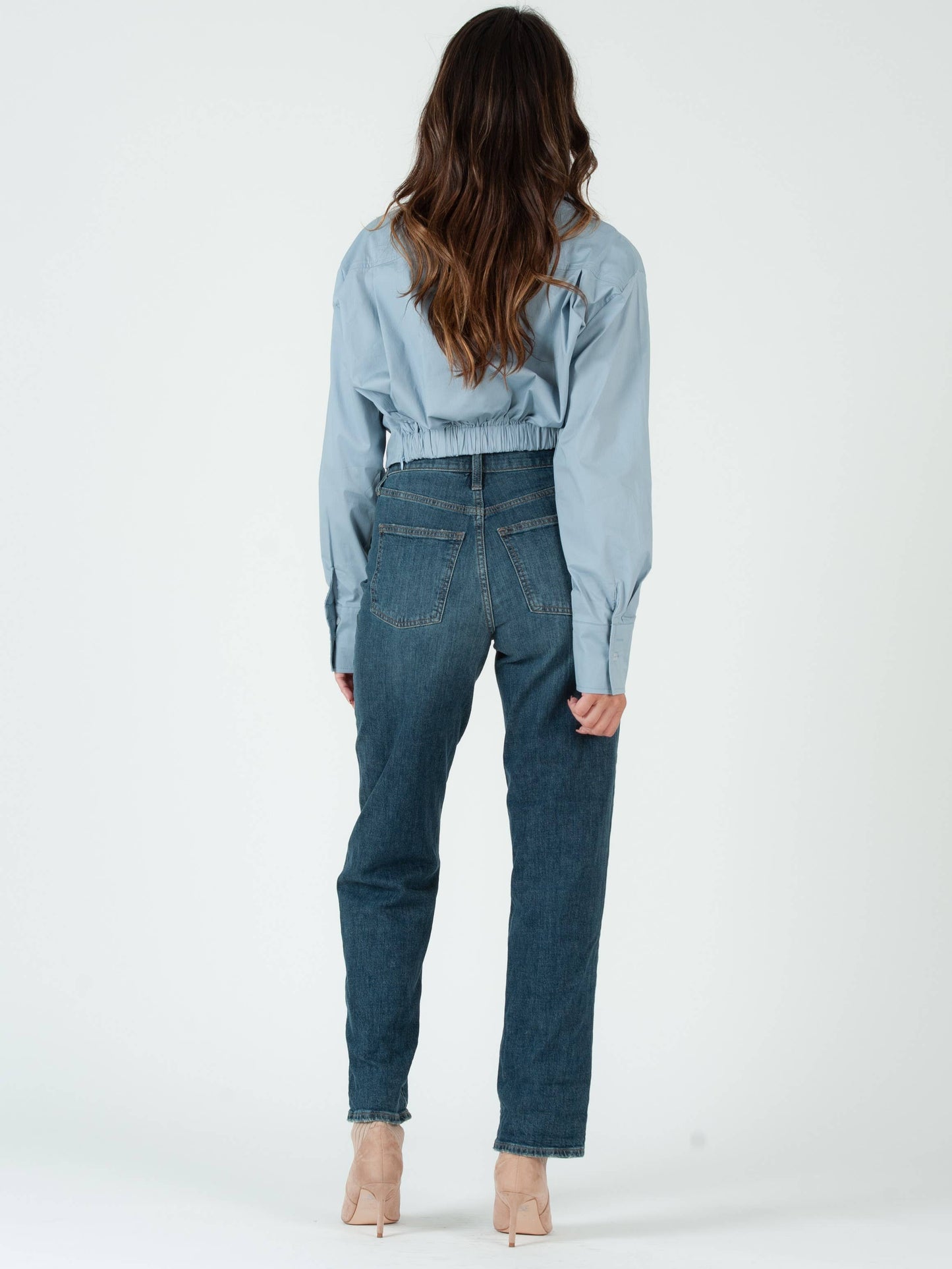 Poplin Twist Front Shirt