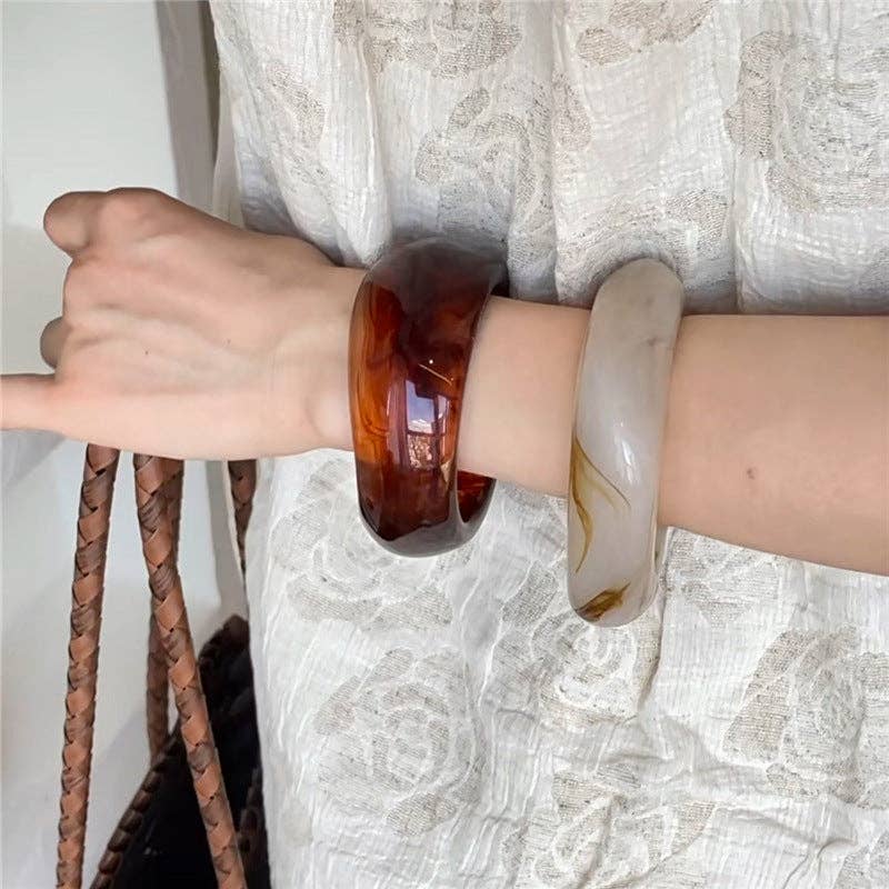 Tortoise Acrylic Bangles