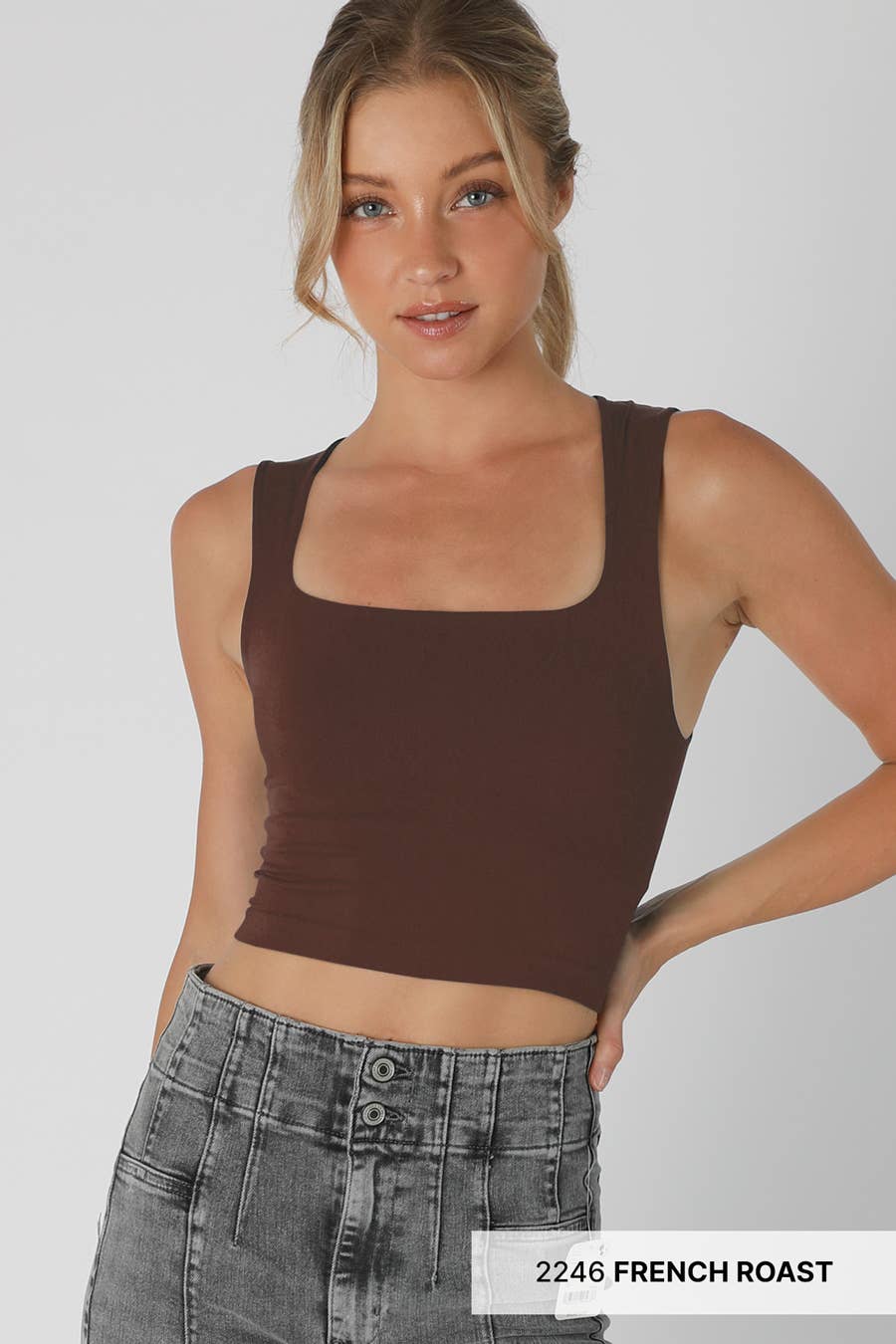 Seamless Square Neck Top