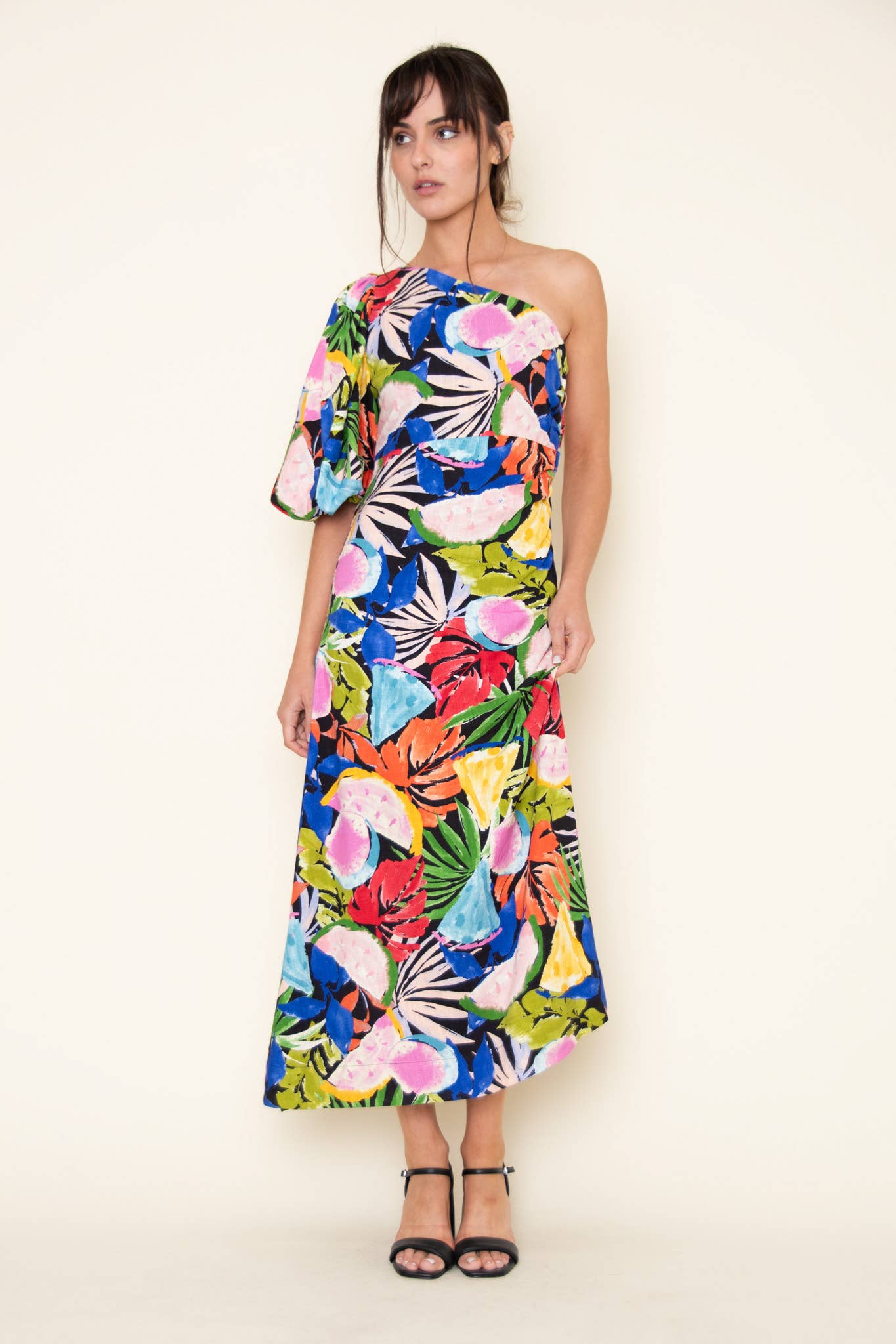 One Shoulder Maxi Dress