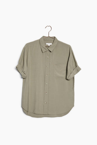 Short Sleeve Button Up Shirt - Verte Boutique