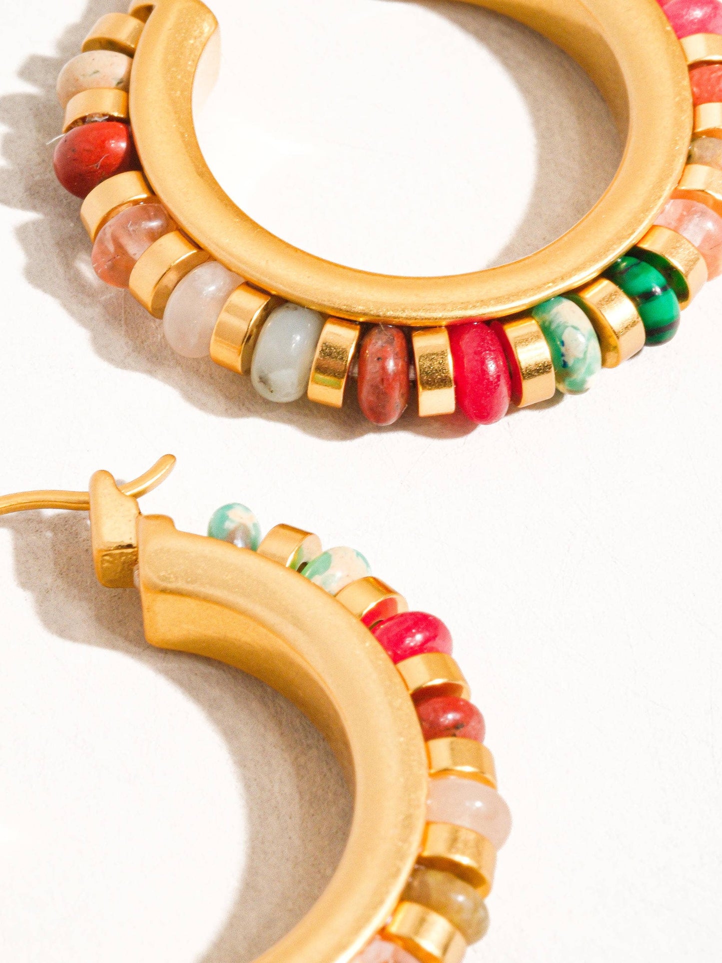 Beaded Hoop Earring