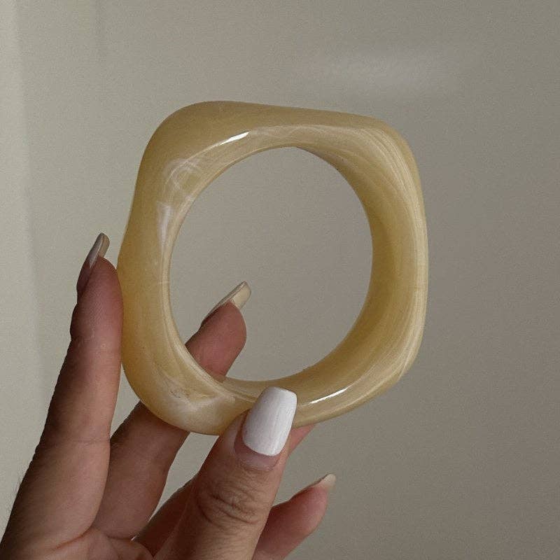 Acrylic Resin Bangle Bracelets