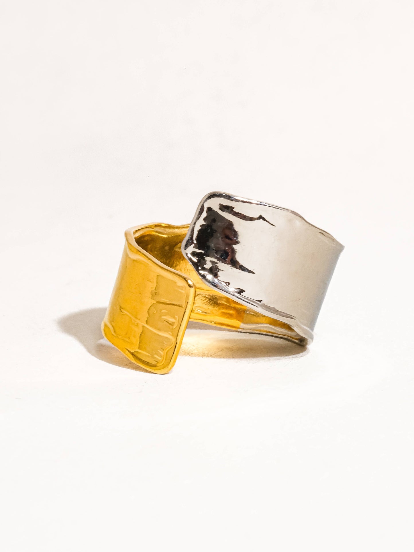 Mixed Metal Open Ring