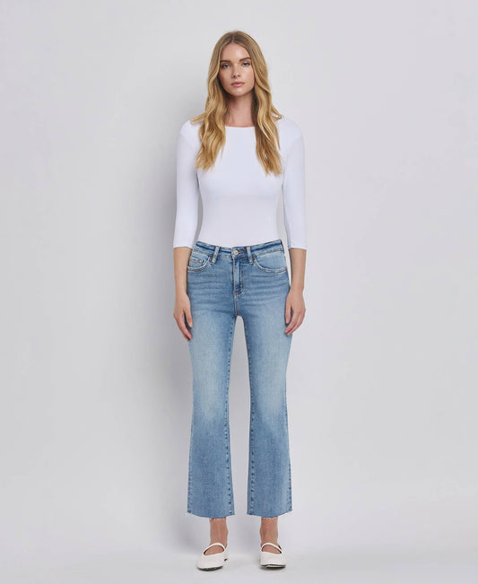 High Rise Kick Flare Jeans