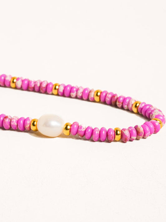 Handmade Beaded Pearl Necklace