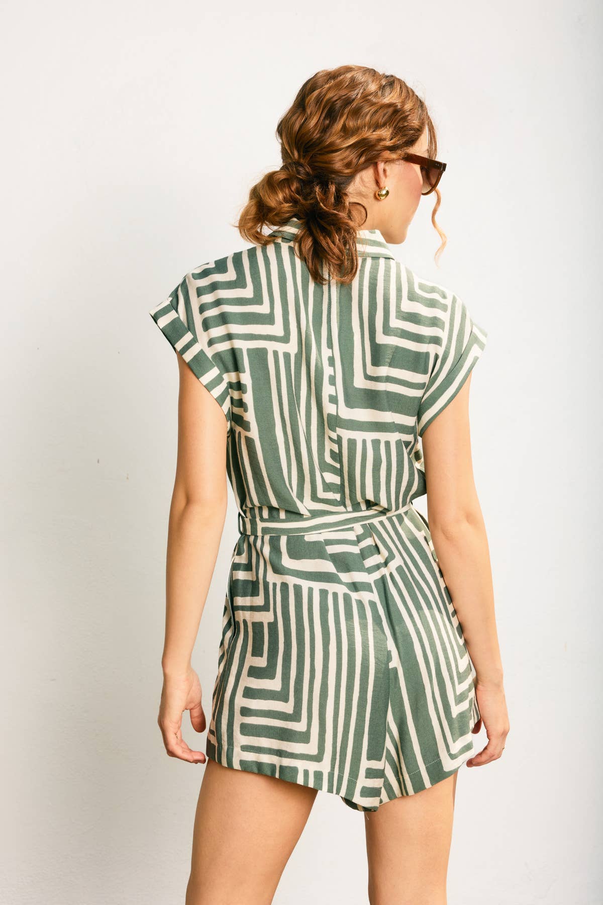 Wander Button Down Romper