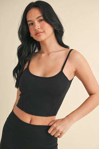 Scoop Neck Cami with Contour Seams - Verte Boutique