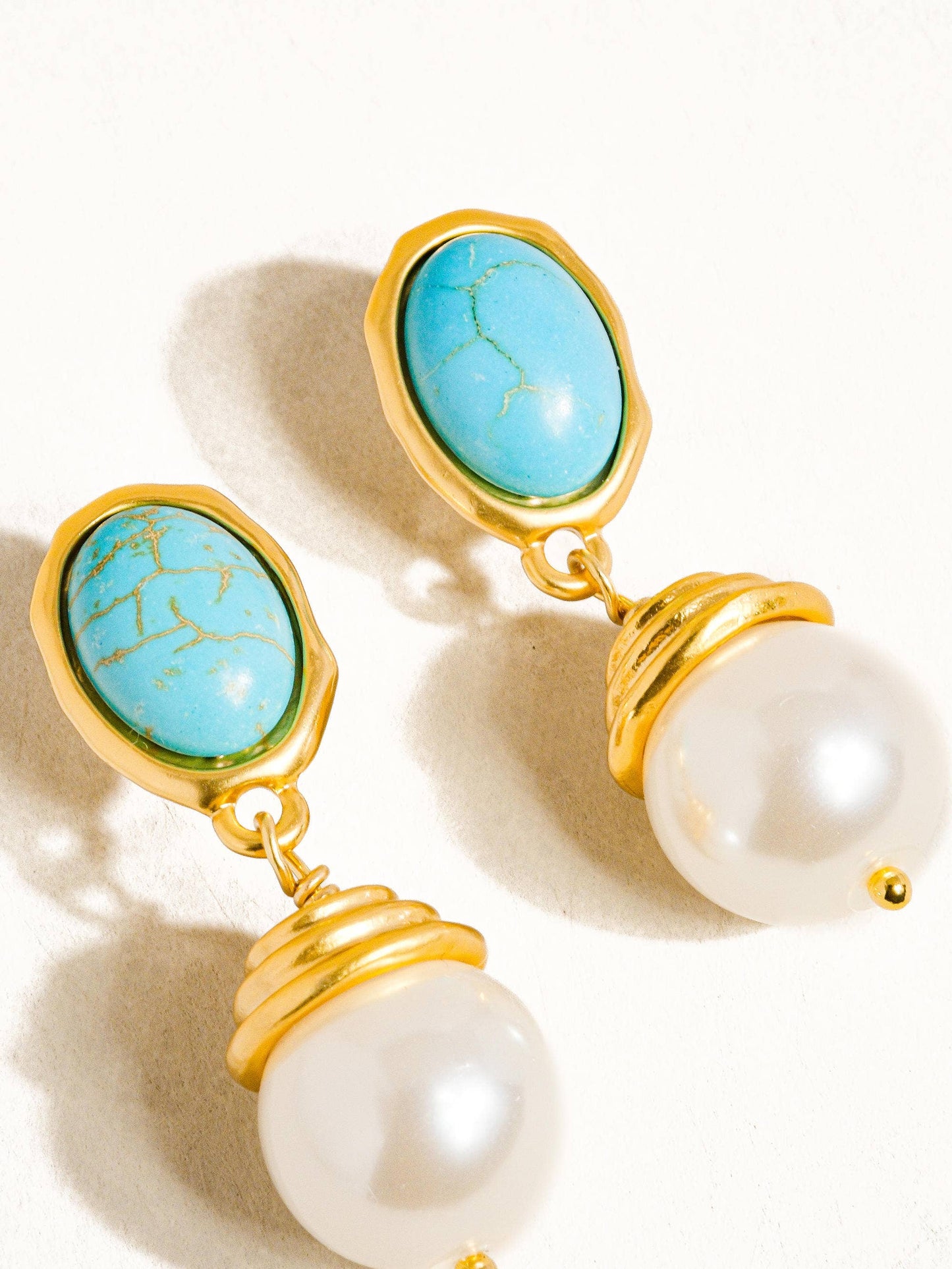 Stone & Pearl Earring