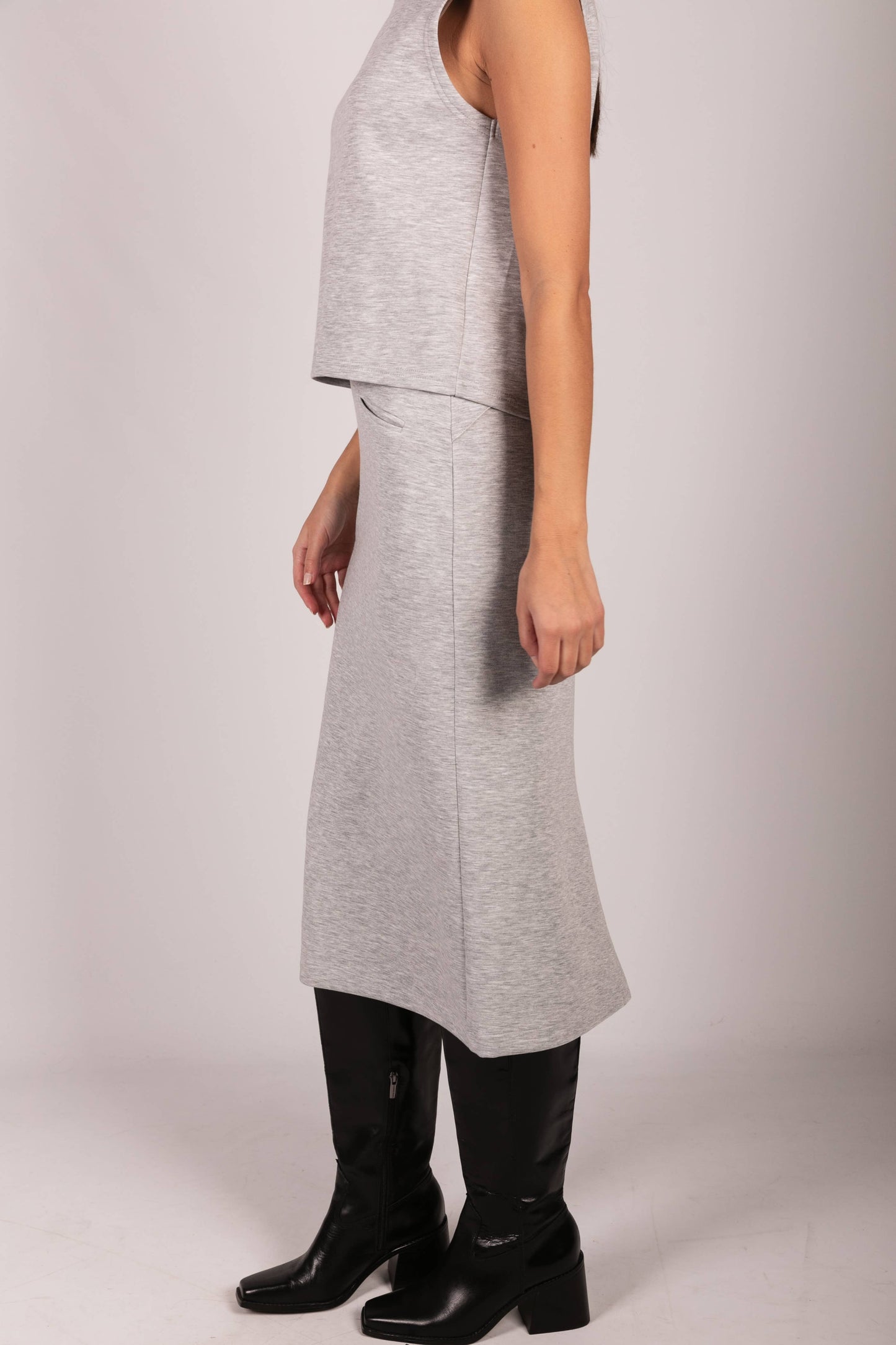 Butter Modal Back Slit Pencil Skirt