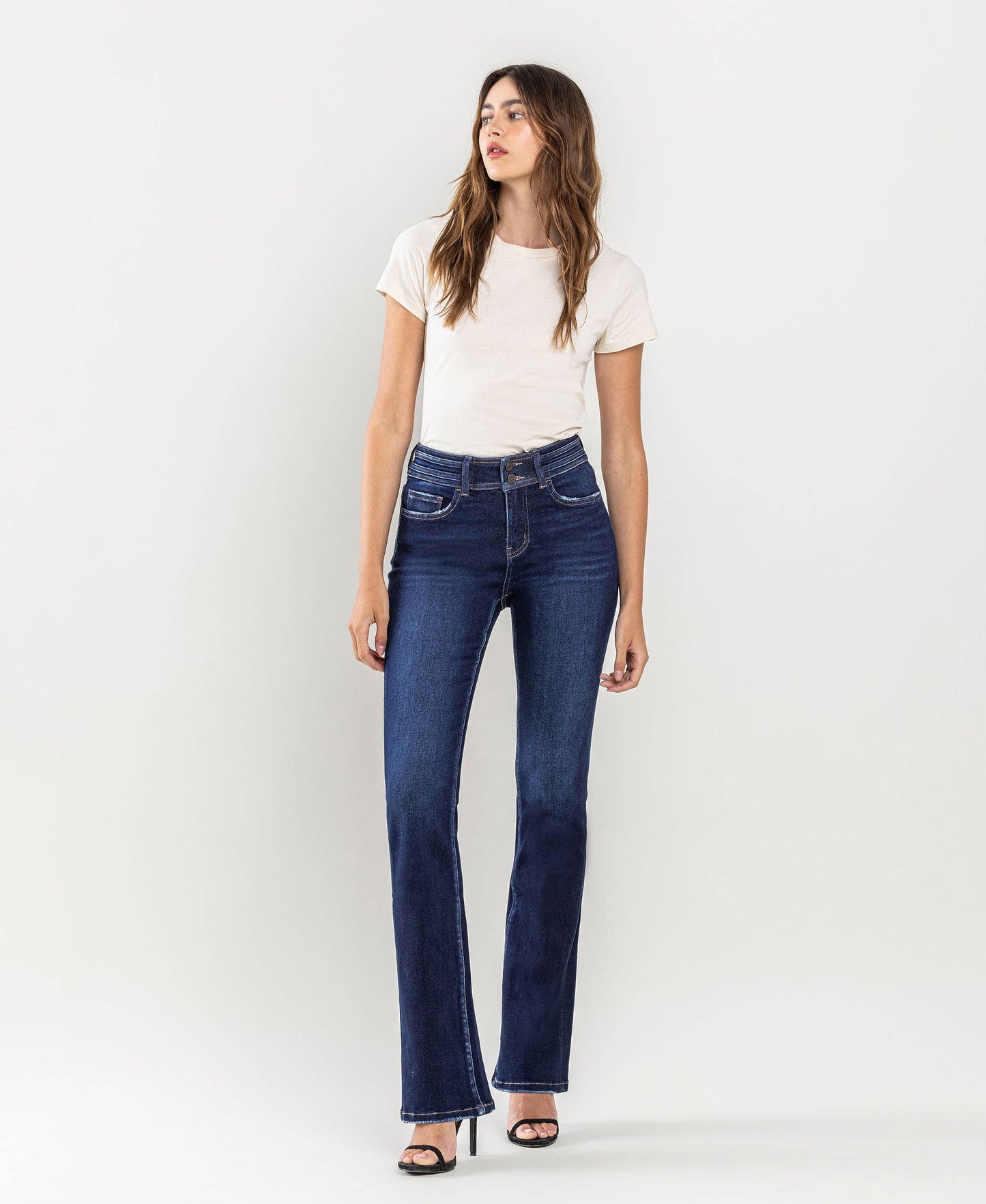 High Rise Bootcut Jeans
