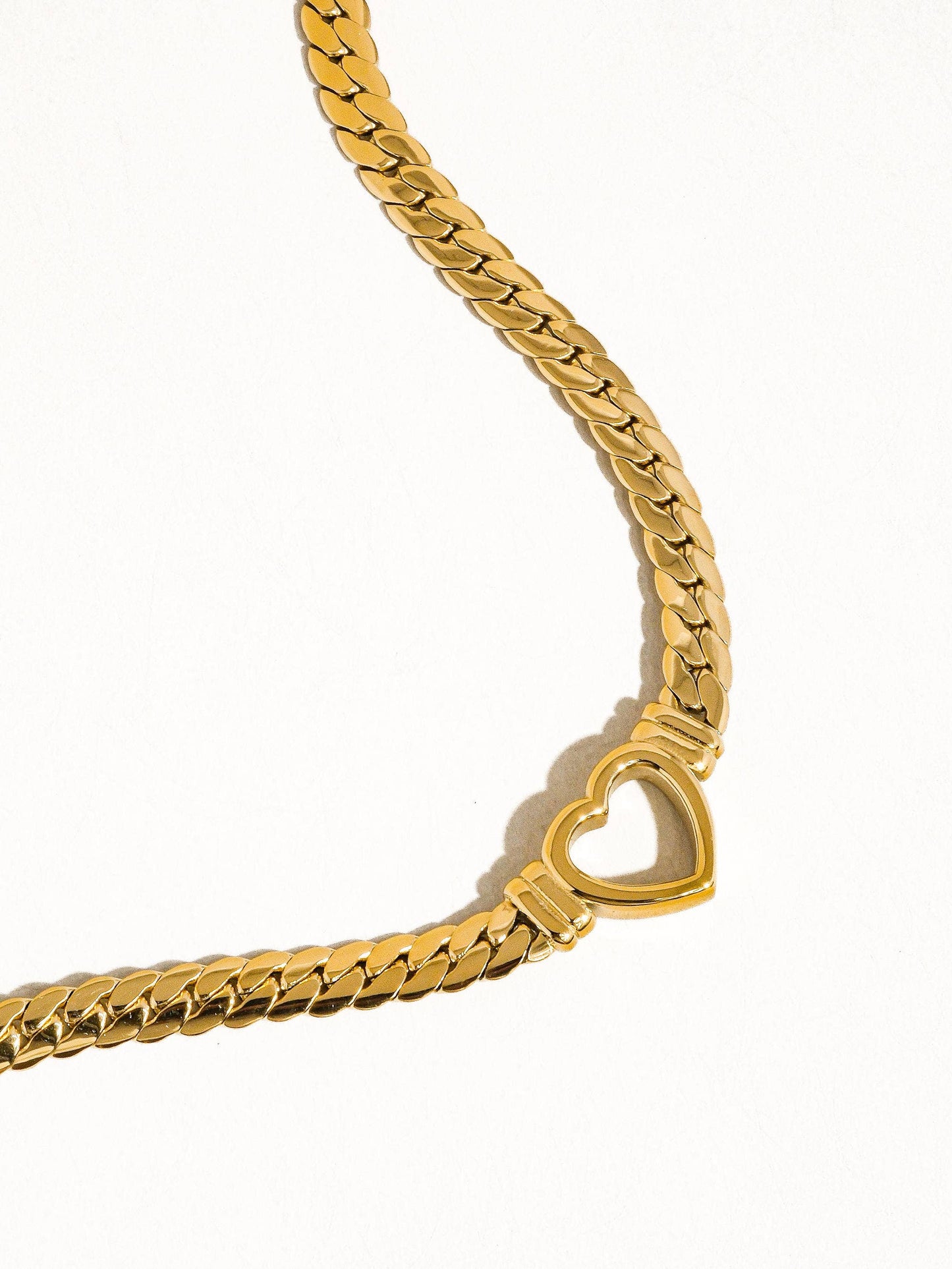 Heart Snake Chain Necklace